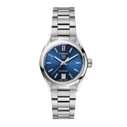 Tag Heuer Carrera Ladies Date Blue Automatic 29mm WBN2411.BA0621