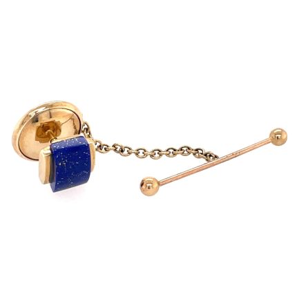 Lapis 9ct Tie Tack