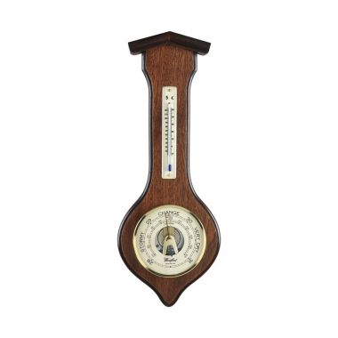 Woodford Veneered Barometer & Thermometer