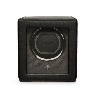 Wolf Cub Single Watch Winder Black With Cover