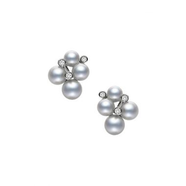 Mikimoto Bubble Earrings - White Gold