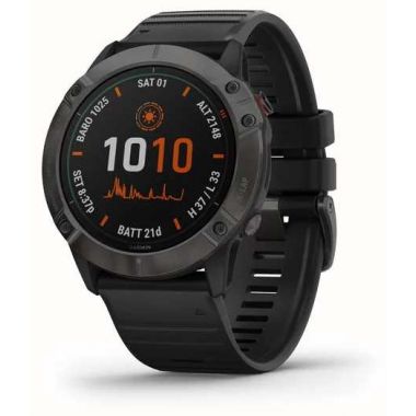 Garmin Watch Fenix 6X Pro Solar Carbon Grey DLC