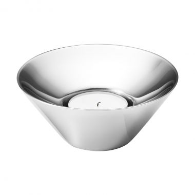 Georg Jensen Tunes Tealight candleholder, Mirror polished stainless steel