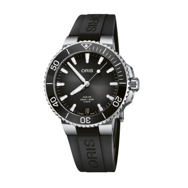 Oris Aquis Date Calibre 400 Black Rubber Watch 41.5mm