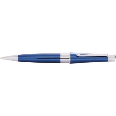 Cross Beverly Translucent Cobalt Blue Lacquer Ballpoint Pen