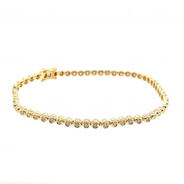 Diamond 1.07ct Yellow Gold Bracelet