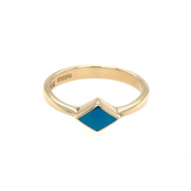 Turquoise 9ct Yellow Gold Ring