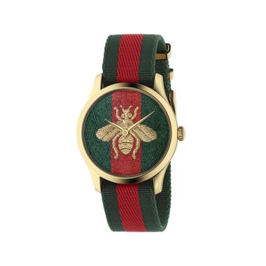 GUCCI G-Timeless Green & Red 38mm Watch YA126487B