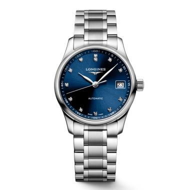 Longines Master Collection Blue Diamond Dial Watch 34mm L2.357.4.97.6