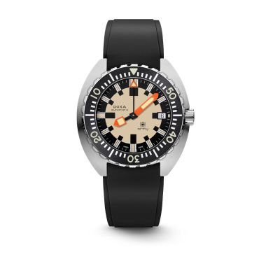 Doxa SUB 300T Army Stainless Steel Bezel with Black Ceramic Insert, Black Rubber Strap 785.10.031.20