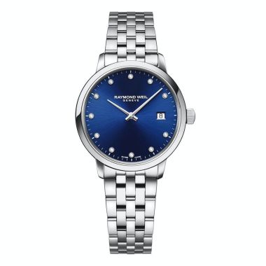 Raymond Weil Toccata Ladies Blue Diamond Dial Watch 29mm