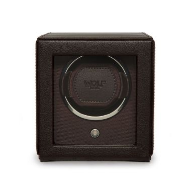 Wolf Cub Single Watch Winder Brown With Cover