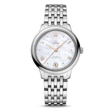 Omega De Ville Prestige Co-Axial Master Chronometer Watch 34mm, Steel on Steel
