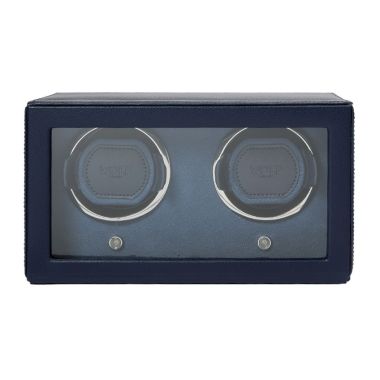 Wolf Cub Double Watch Winder Navy With Cover