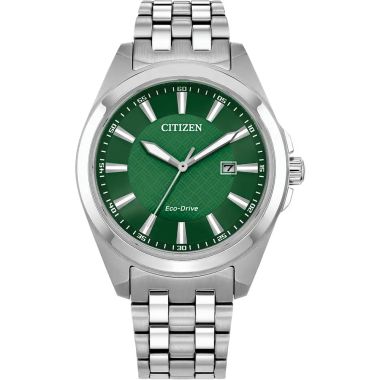 Citizen Mens Bracelet Green Dial Watch 41mm BM7530-50X