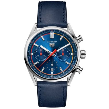 Tag Heuer Carrera Automatic Chronograph Blue 42mm Watch CBN201D.FC6543