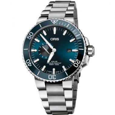 Oris Aquis Date Small Seconds Blue 45.5mm Watch