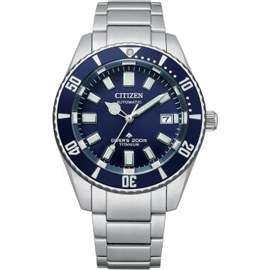 Citizen Automatic Promaster Diver Super Titanium Blue 41mm Watch NB6021-68L