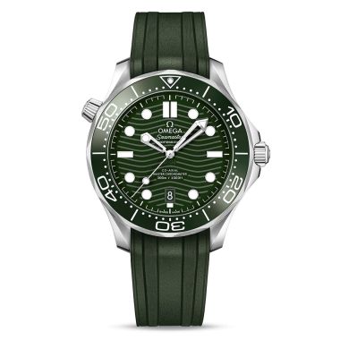 Omega Seamaster Diver 300m Master Chronometer 42mm Green Steel Mens Watch 210.32.42.20.10.001