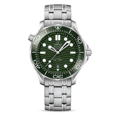 Omega Seamaster Diver 300m Master Chronometer 42mm Green Steel Mens Watch 210.3.42.20.10.001