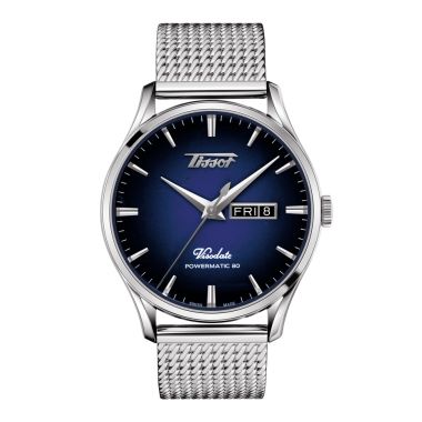 Tissot Heritage Visodate Powermatic 80 Blue 42mm Watch T1184301104100