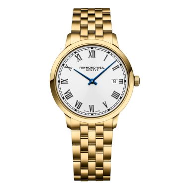 Raymond Weil Tocatta Gold PVD White Dial 39mm Watch