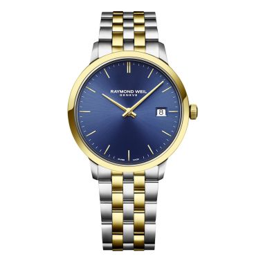 Raymond Weil Toccata Two-Tone Blue Dial 39mm Quartz Watch