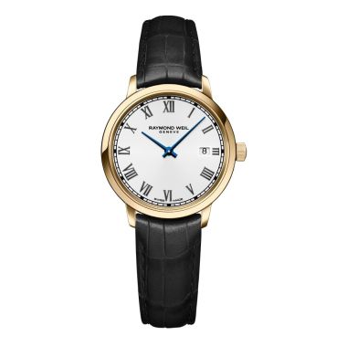 Raymond Weil Toccata Gold on Leather Strap 29mm Watch