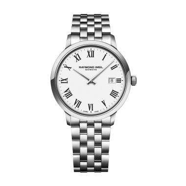 Raymond Weil Tocatta White Dial Quartz 39mm Watch 5485-ST-00300