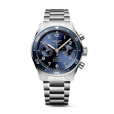 Longines Spirit Automatic Flyback Chronograph Blue & Steel 42mm L38214936