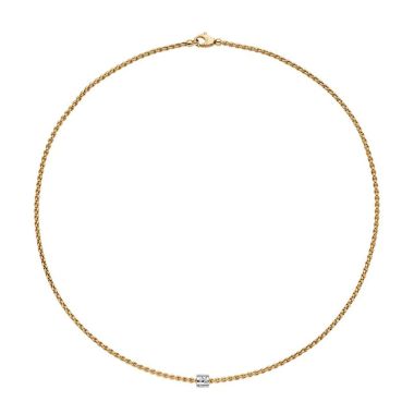 Fope Aria 18ct Yellow Gold 0.17ct Diamond Necklet