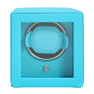 Wolf Cub Single Watch Winder Tutti Frutti Turquoise With Cover