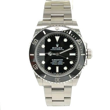 Rolex Submariner No Date Black Oyster 41mm Watch 124060