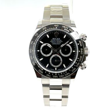 Rolex Daytona Black Steel Oyster 40mm Watch 126500LN