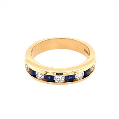 Sapphire & Diamond 18ct Eternity Ring