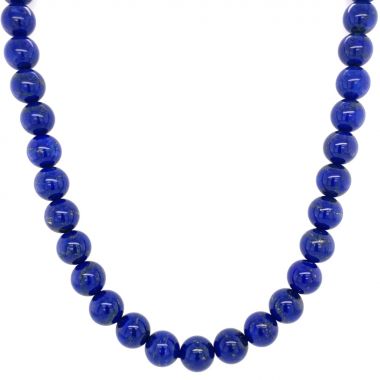 Lapis Beads with Silver Clasp