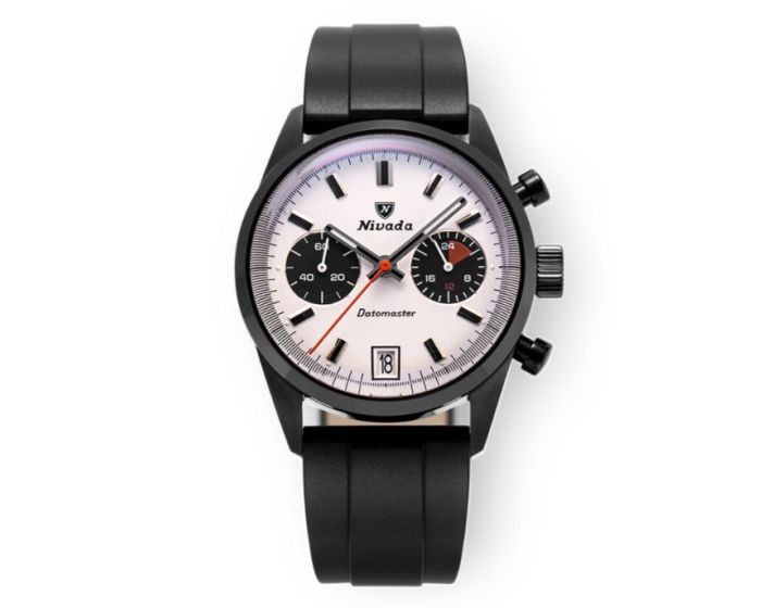 Merc Nivada Grenchen Datomaster 36mm Black Mecaquartz Limited Edition