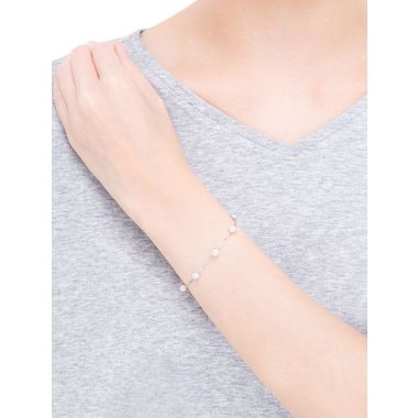 Mikimoto Pearl Chain Bracelet - White Gold