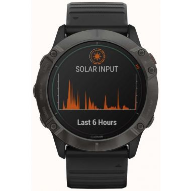 Garmin Watch Fenix 6X Pro Solar Carbon Grey DLC