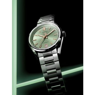 Tag Heuer Carrera Date Automatic Lime Green 36mm Watch WBN2312.BA0001