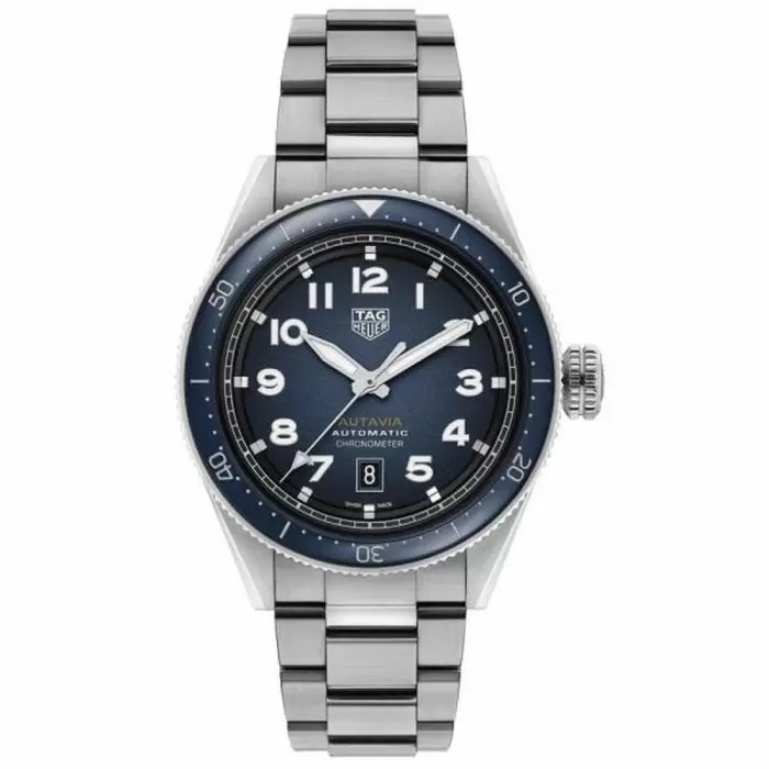 TAG HEUER AUTAVIA AUTOMATIC CHRONOMETER BLUE 42MM